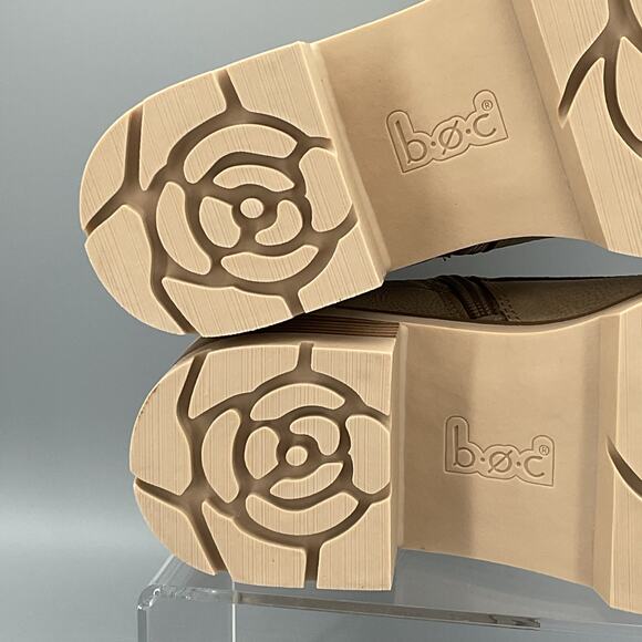 NEW B.O.C. Women’s Malika Inside Zip Lace Up Comfort Boots Off White Size 9M - Picture 9 of 10